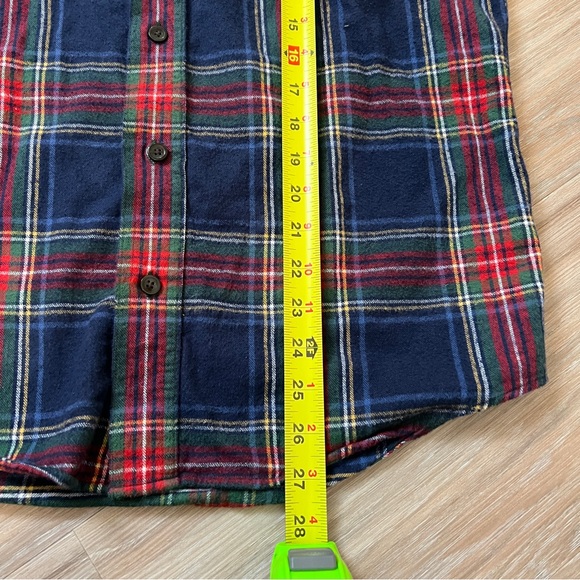 L.L. Bean Men’s Plaid Flannel Button Down Shirt Medium Slightly Fitted EUC - Picture 5 of 7
